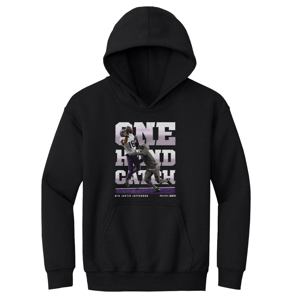 Justin Jefferson Minnesota One Hand Catch WHT