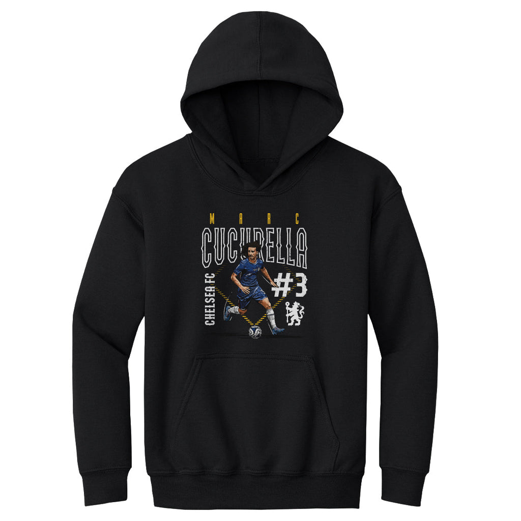 Marc Cucurella Chelsea FC Outline Number WHT