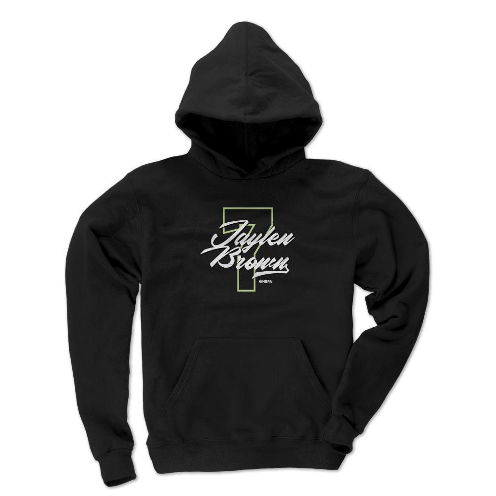 Jaylen Brown Boston Number Script WHT