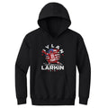 Dylan Larkin Detroit USA Flag Celebration WHT