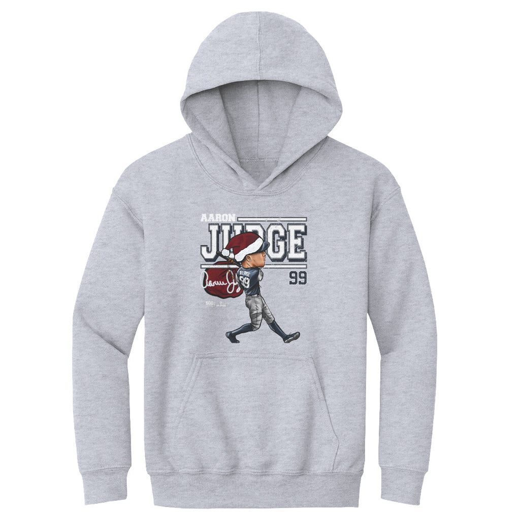 Aaron Judge New York Y Cartoon Santa Hat WHT