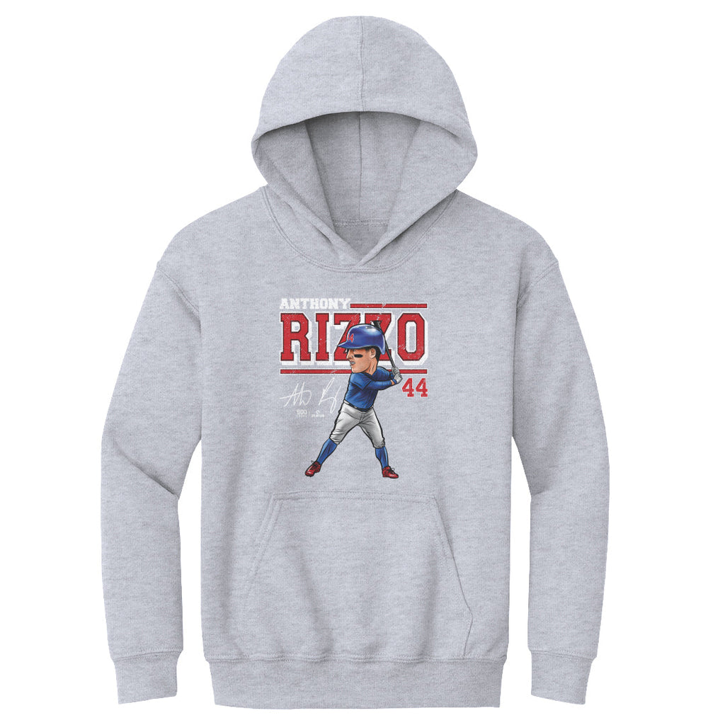 Anthony Rizzo Chicago C Cartoon WHT