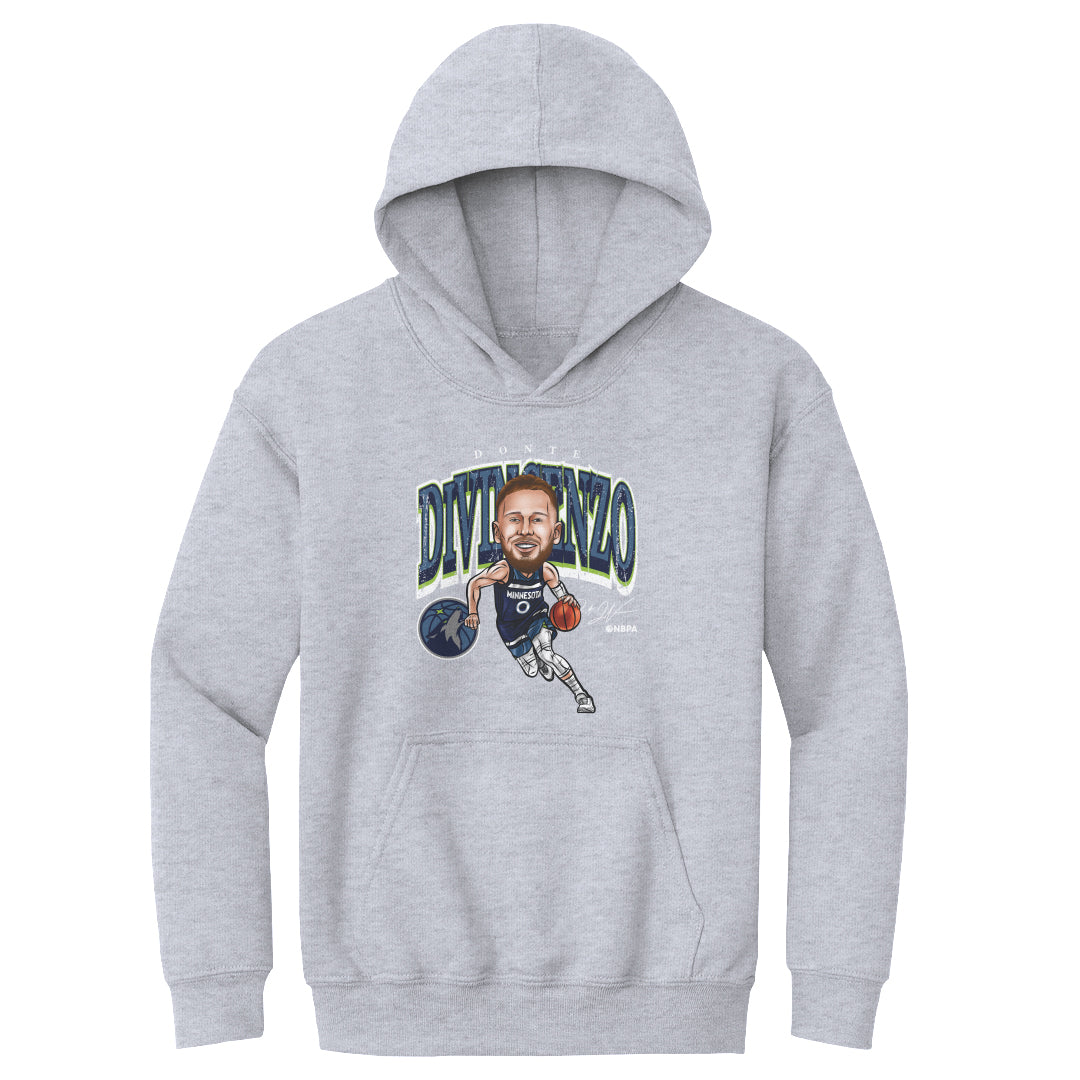 Donte DiVincenzo Minnesota Timberwolves Cartoon NBA WHT