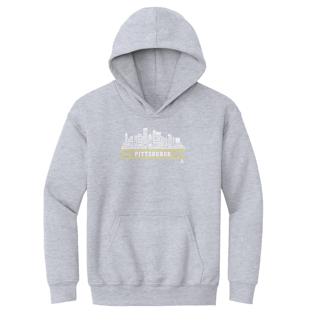 Pittsburgh Hockey Roster Skyline 23 WHT