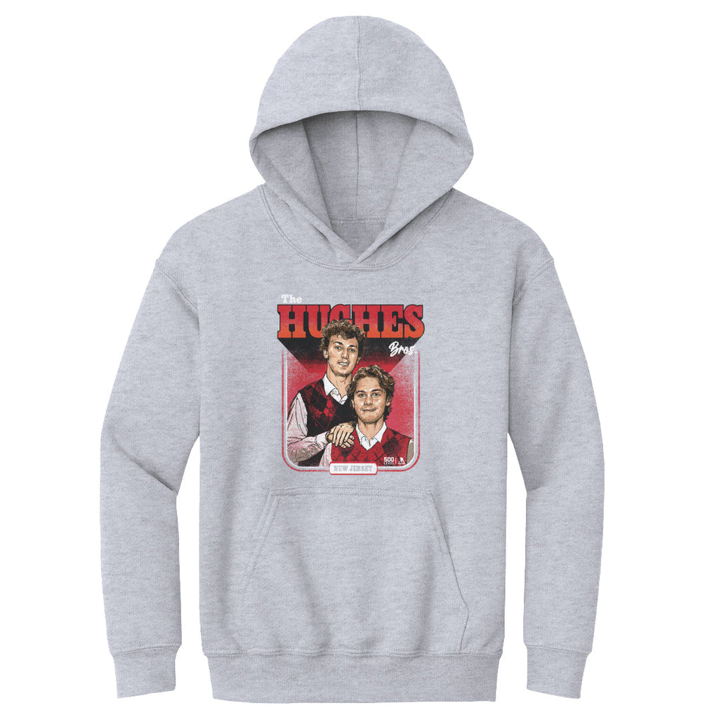 Luke Hughes & Jack Hughes New Jersey Step Brothers WHT