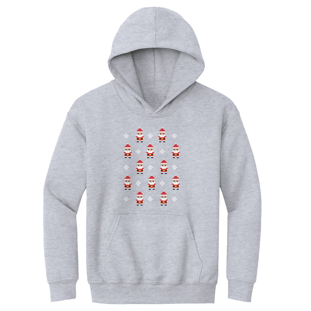 Christmas 8-bit Santas WHT