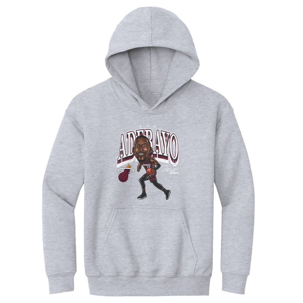 Bam Adebayo Miami Heat Cartoon WHT