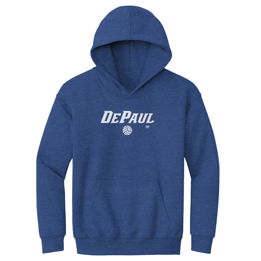 DePaul Blue Demons Volleyball Minimalist WHT