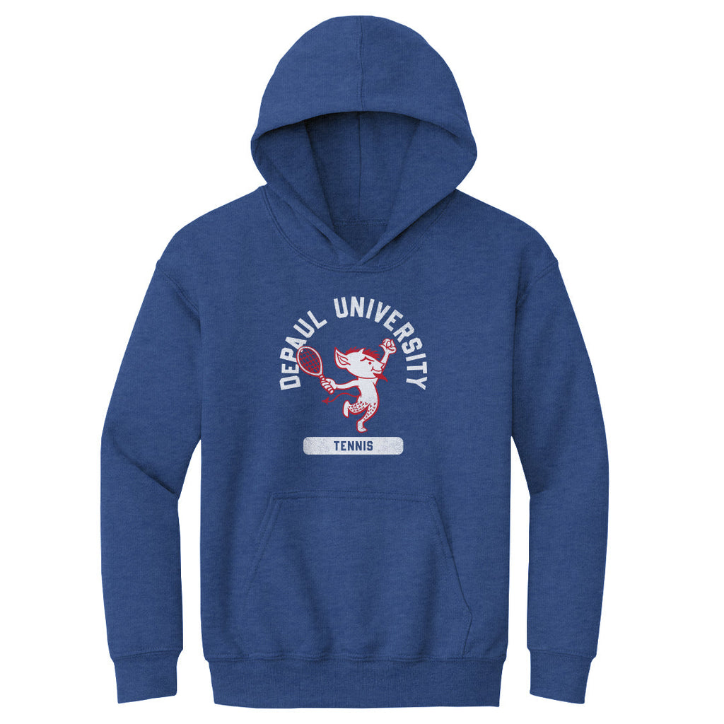 DePaul Blue Demons Mascot Tennis WHT