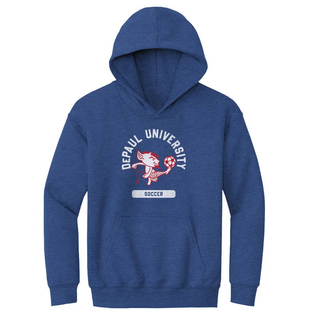 DePaul Blue Demons Mascot Soccer WHT