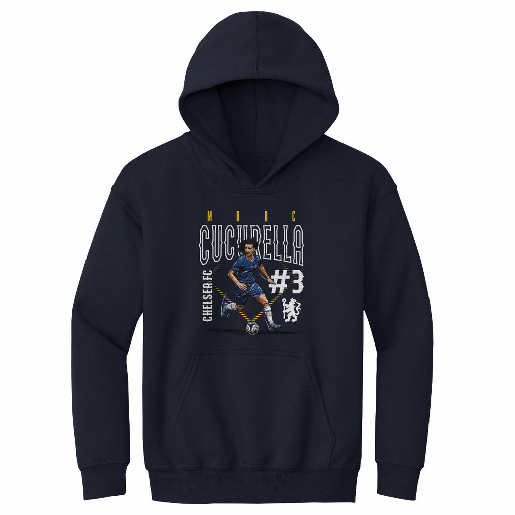 Marc Cucurella Chelsea FC Outline Number WHT