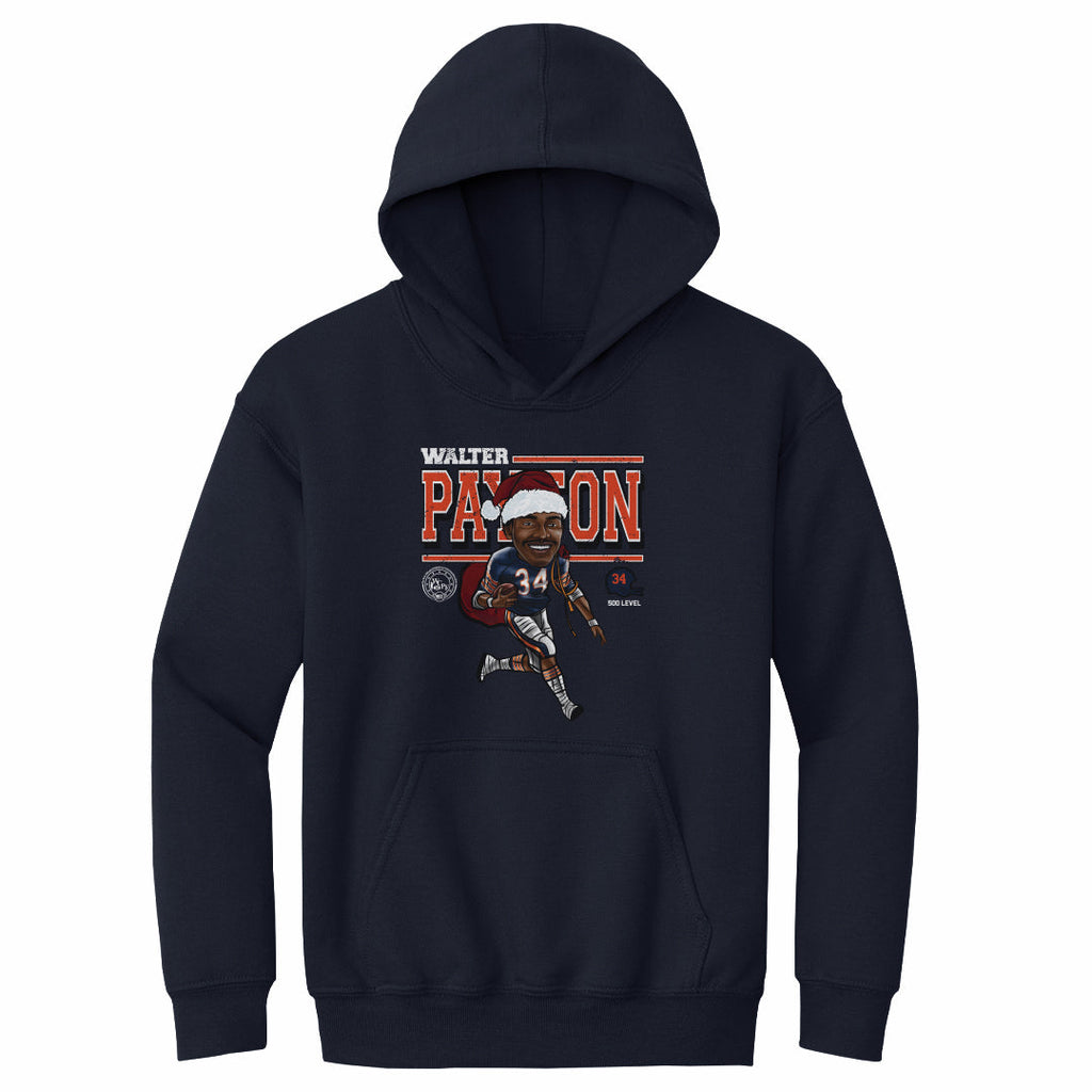 Walter Payton Chicago Cartoon Santa Hat WHT