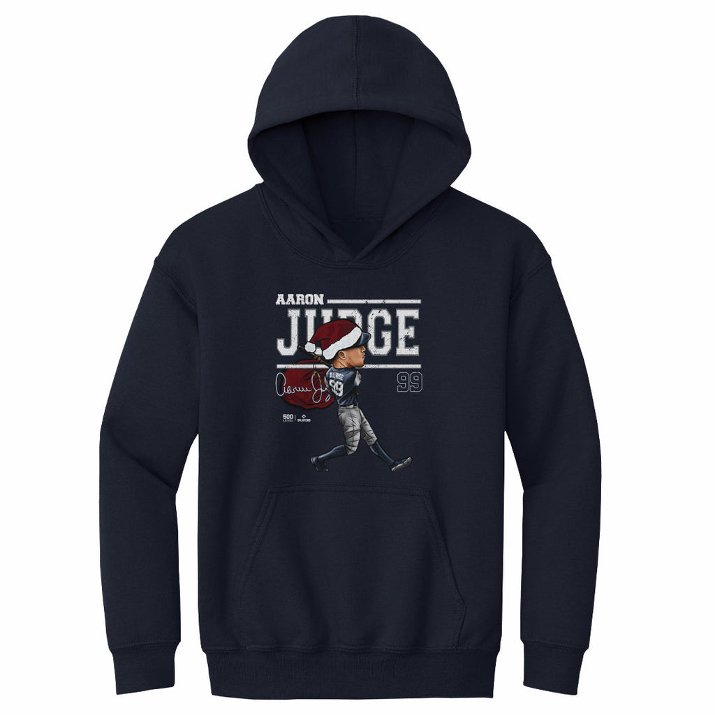 Aaron Judge New York Y Cartoon Santa Hat WHT