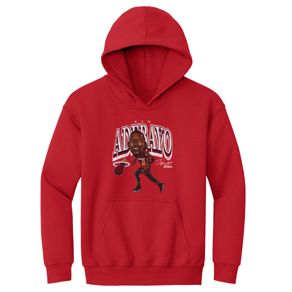 Bam Adebayo Miami Heat Cartoon WHT