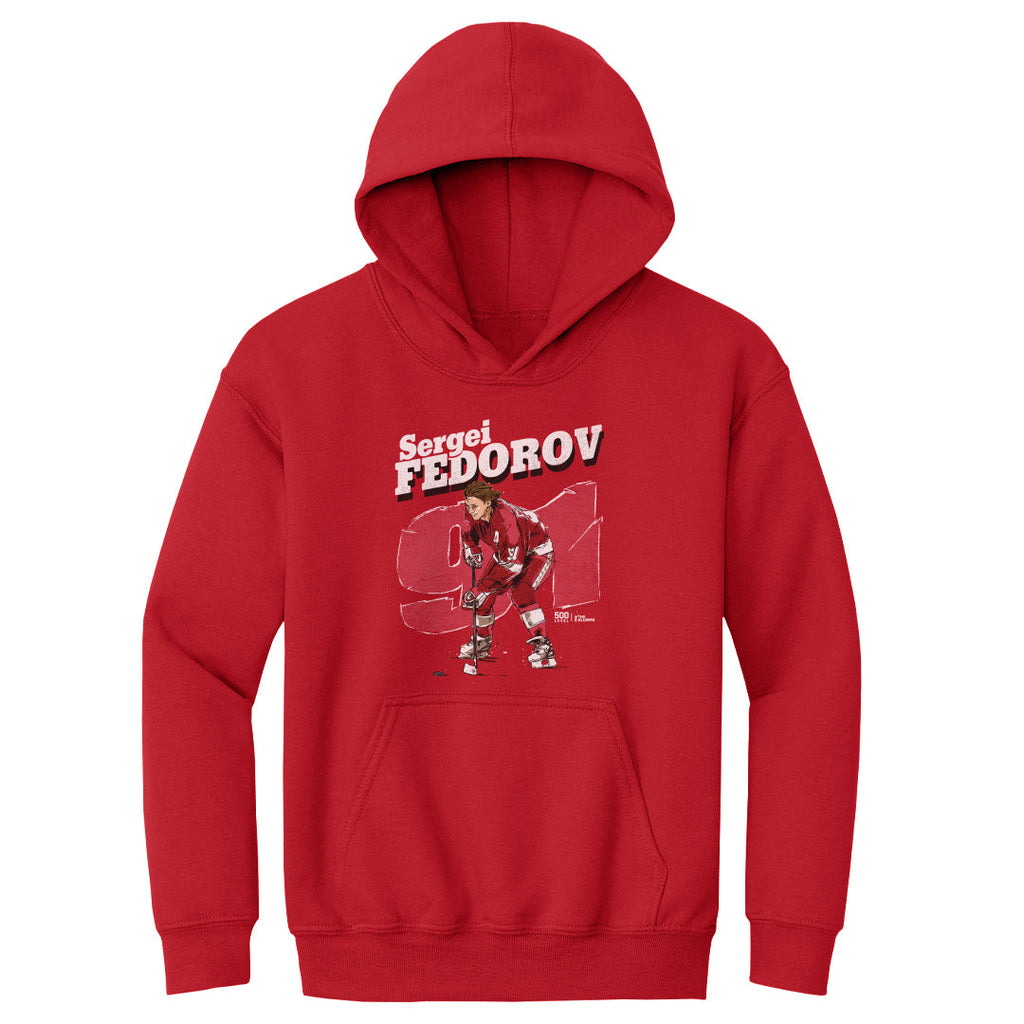 Sergei Fedorov Detroit Retro WHT