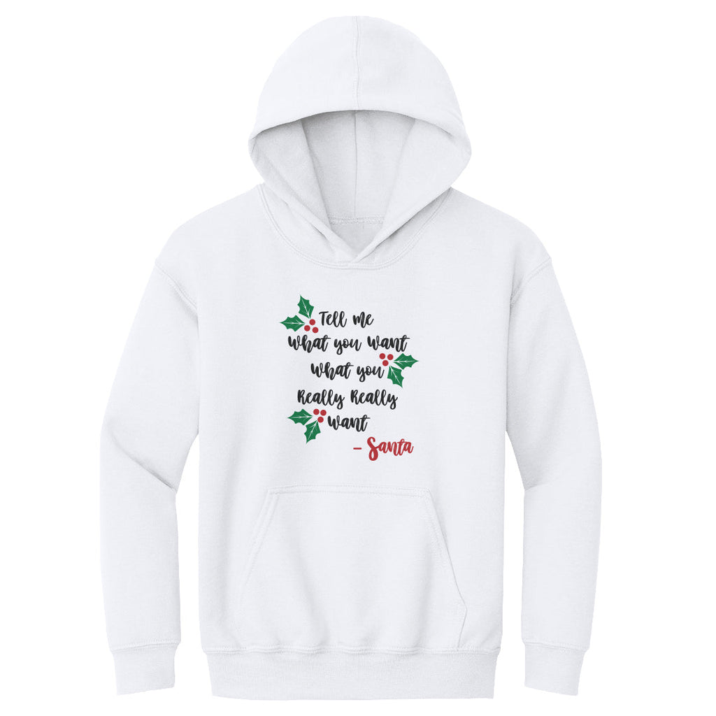 Christmas Tell Me What You Want Santa