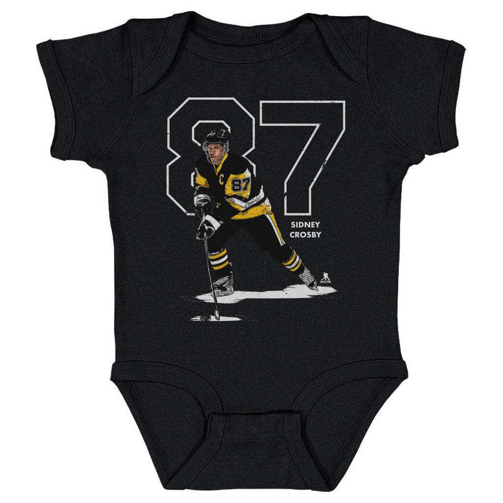 Sidney Crosby Outline W WHT
