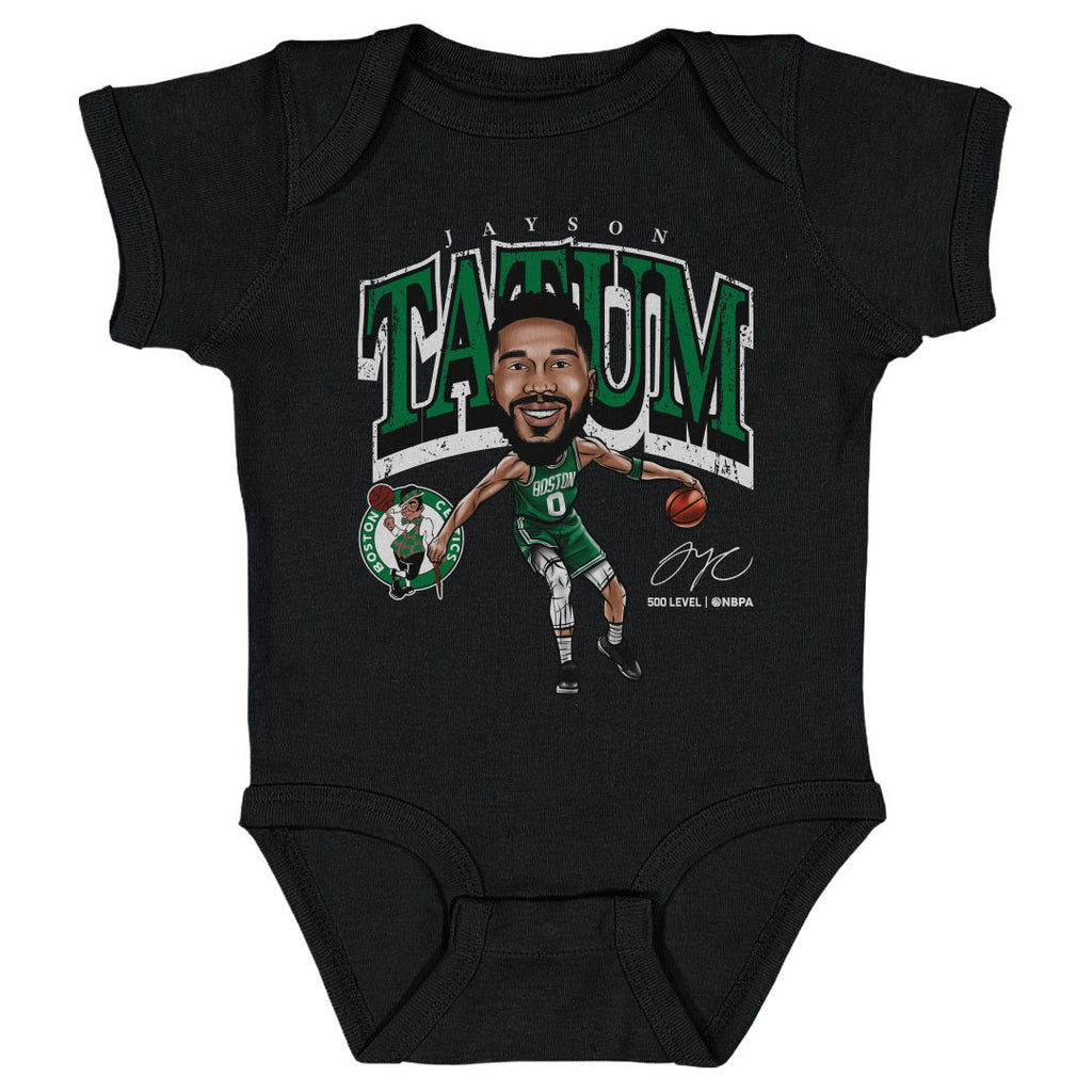 Jayson Tatum Boston Celtics Cartoon WHT