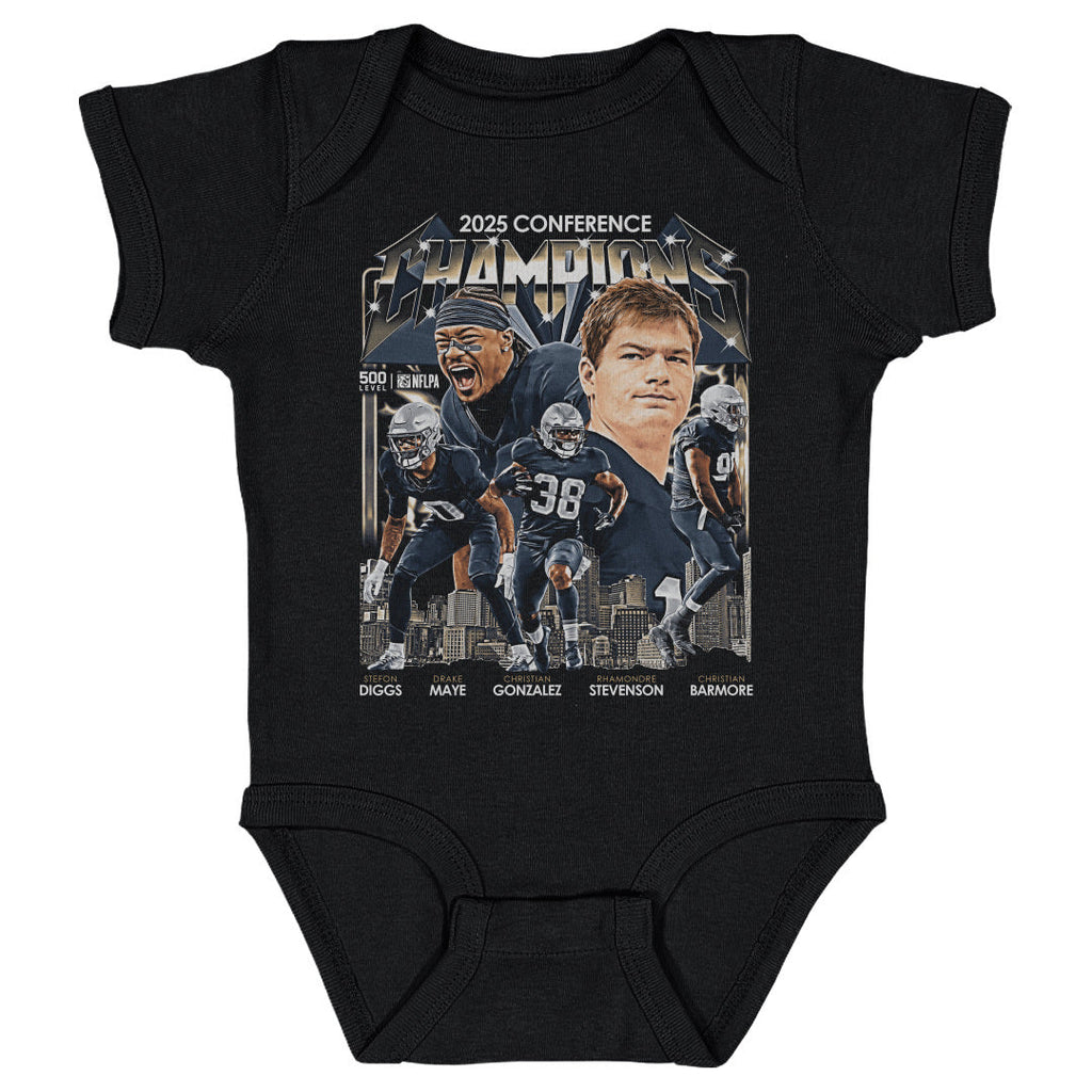 New England Football 2025 Conference Champions Vintage WHT