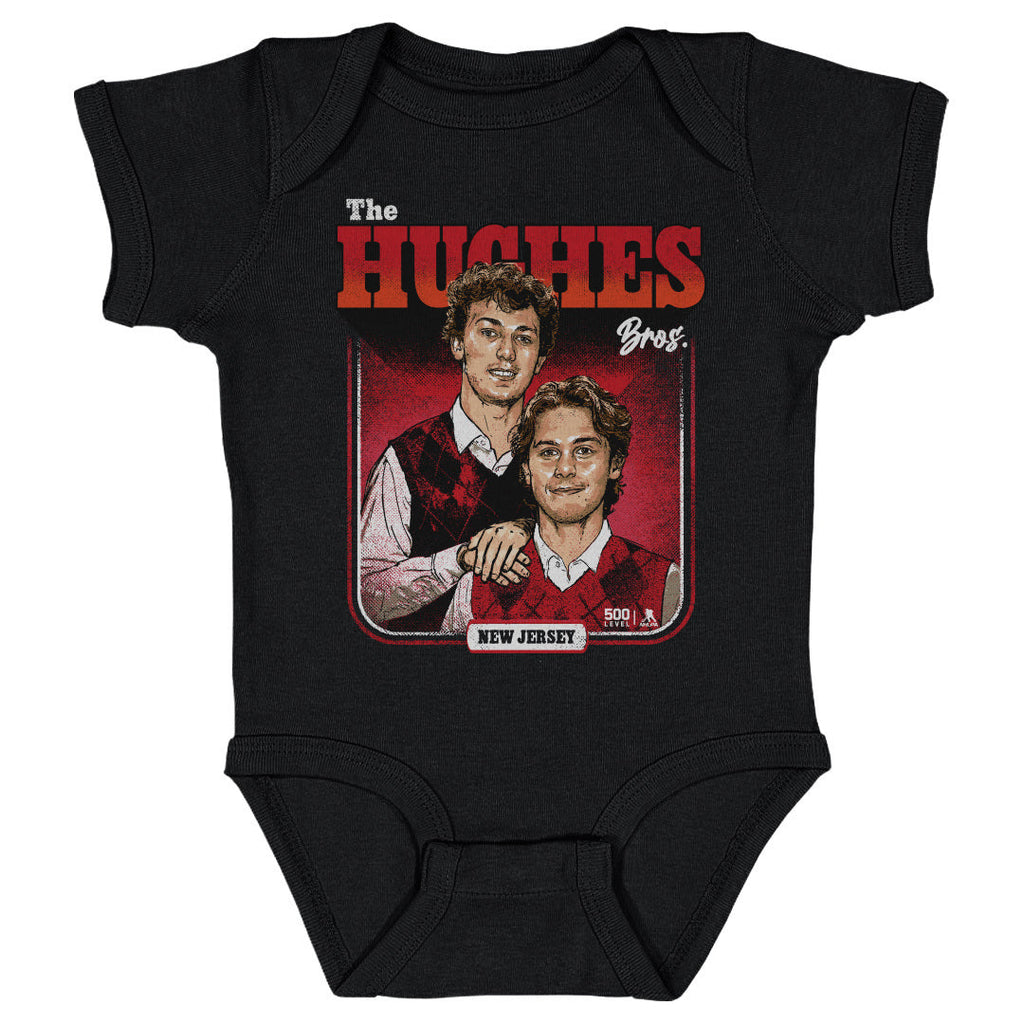 Luke Hughes & Jack Hughes New Jersey Step Brothers WHT