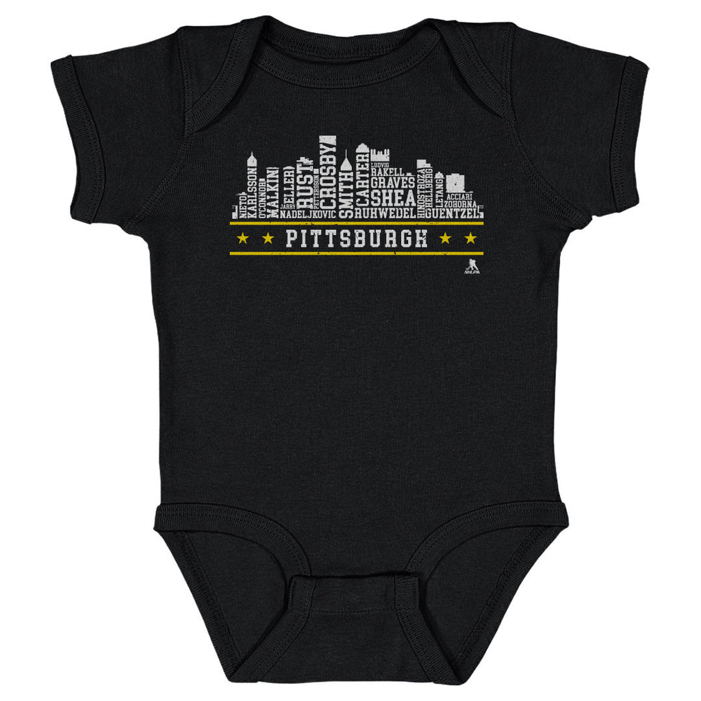Pittsburgh Hockey Roster Skyline 23 WHT