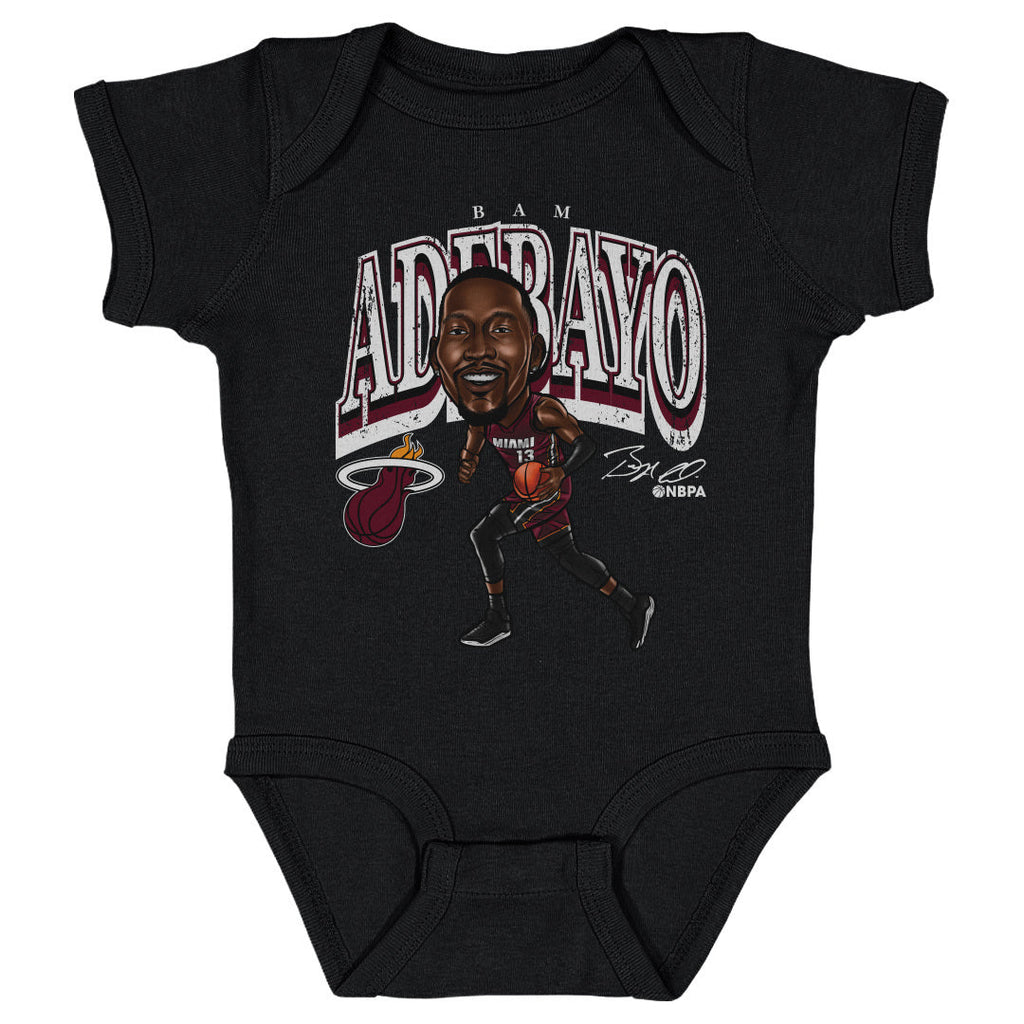 Bam Adebayo Miami Heat Cartoon WHT