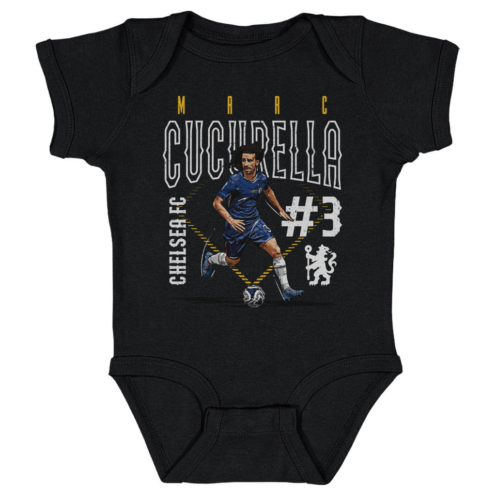 Marc Cucurella Chelsea FC Outline Number WHT
