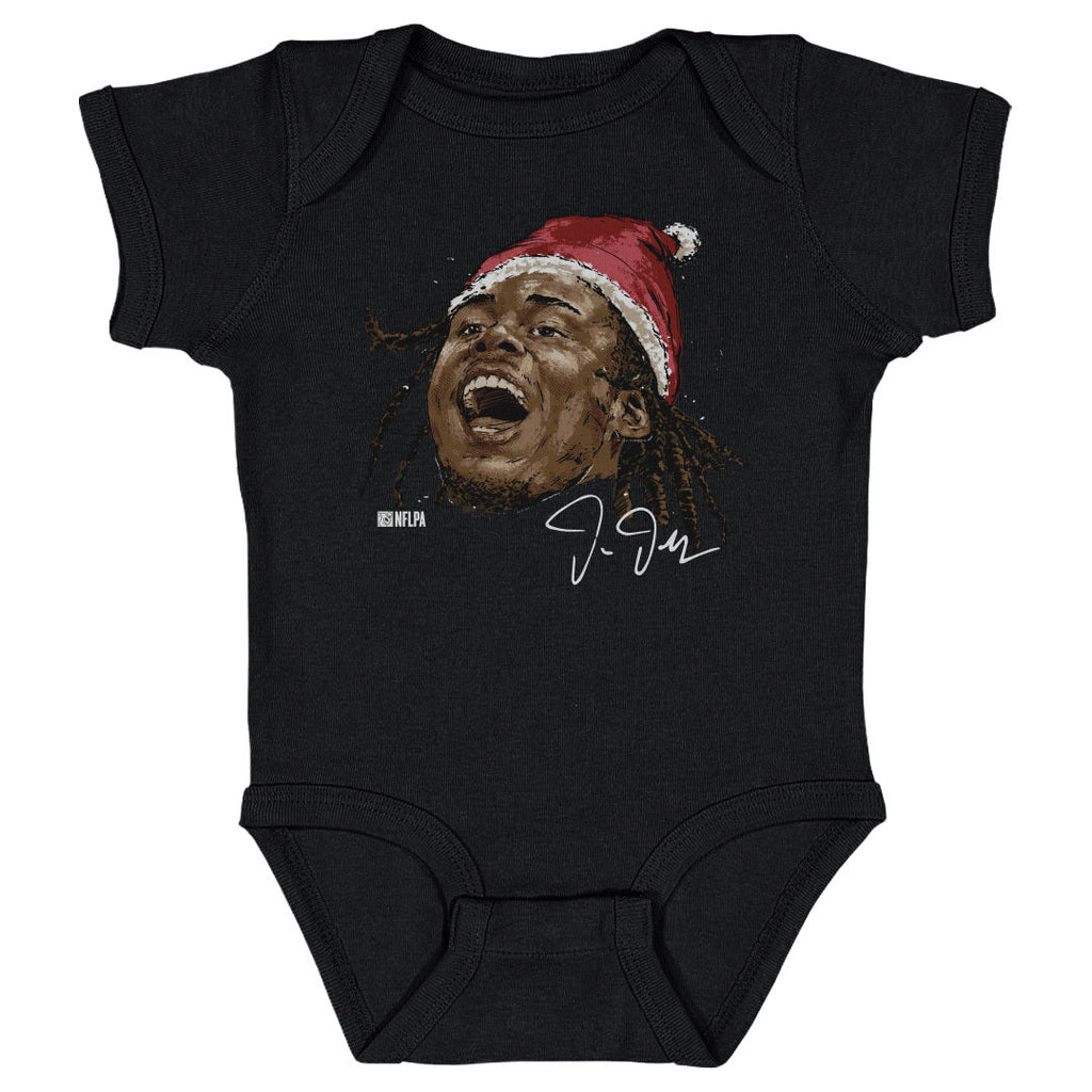 Justin Jefferson Minnesota Portrait Santa Hat WHT