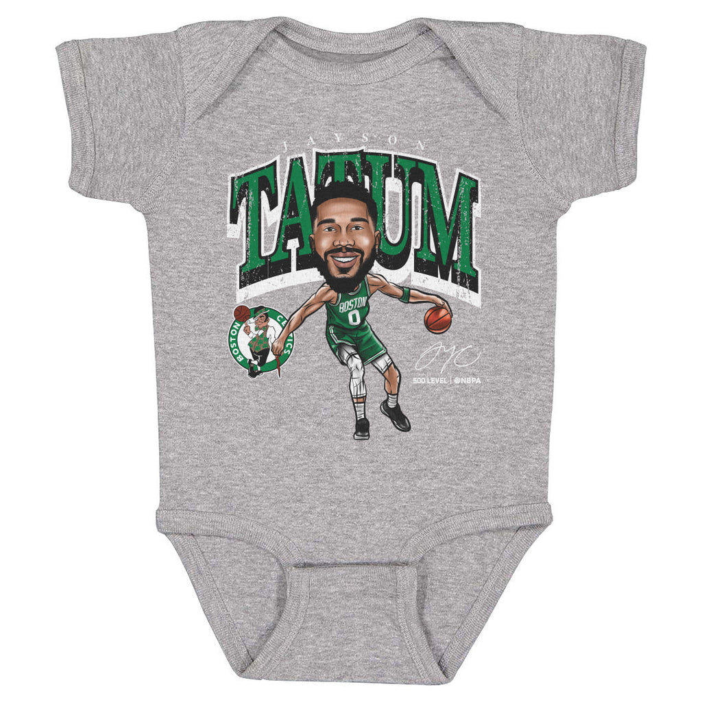 Jayson Tatum Boston Celtics Cartoon WHT