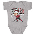 Connor Bedard Chicago Cartoon Santa Hat WHT