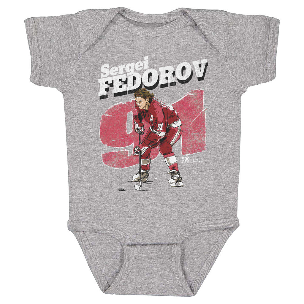 Sergei Fedorov Detroit Retro WHT