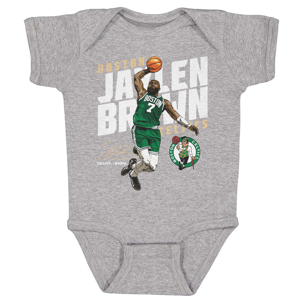 Jaylen Brown Boston Celtics Slant WHT