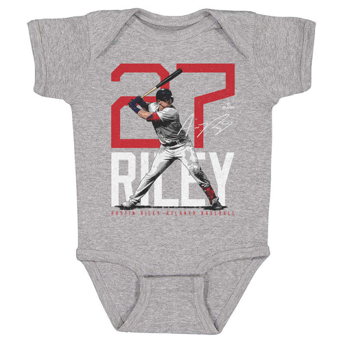 Austin Riley Atlanta Bold Number WHT