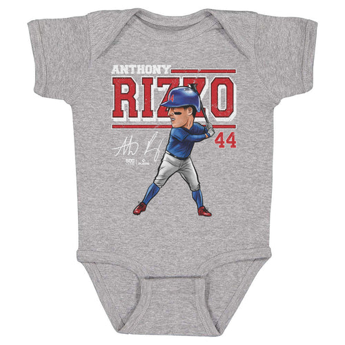 Anthony Rizzo Chicago C Cartoon WHT