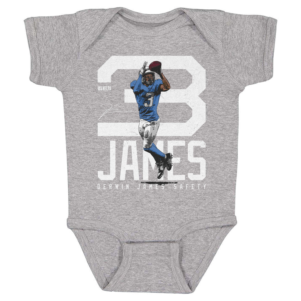 Derwin James Los Angeles C Bold Number WHT