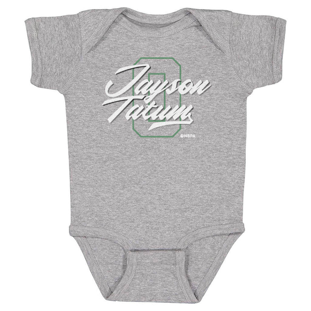 Jayson Tatum Boston Number Script WHT