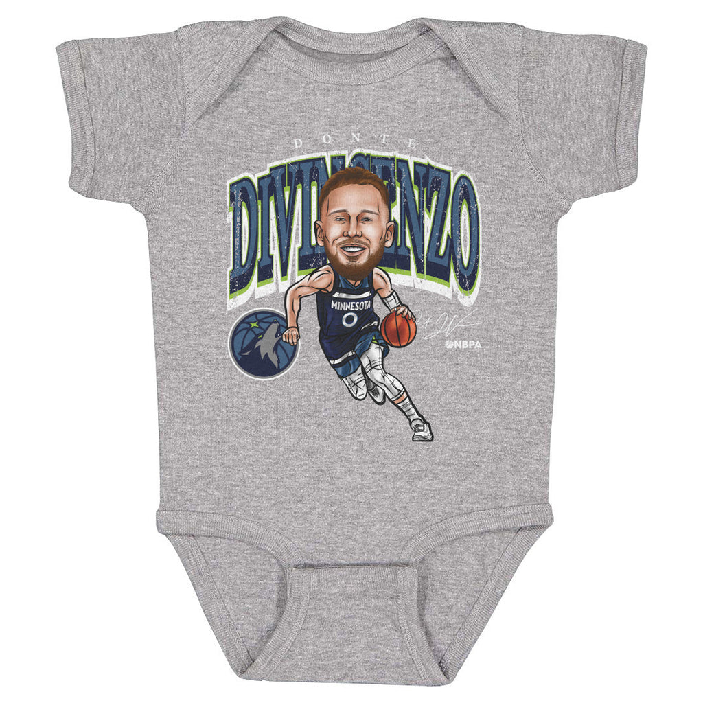 Donte DiVincenzo Minnesota Timberwolves Cartoon NBA WHT