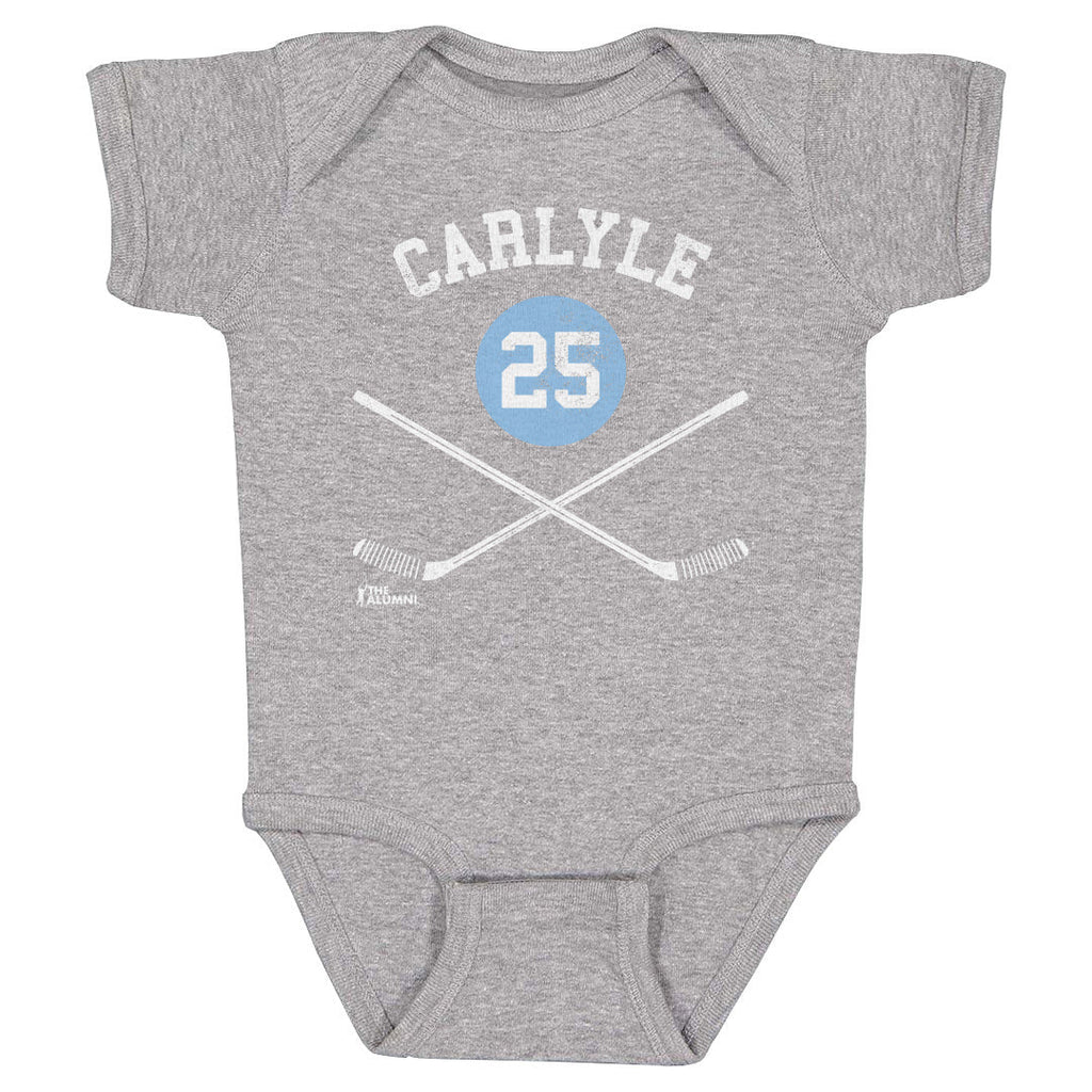 Randy Carlyle Pittsburgh 25 Sticks WHT