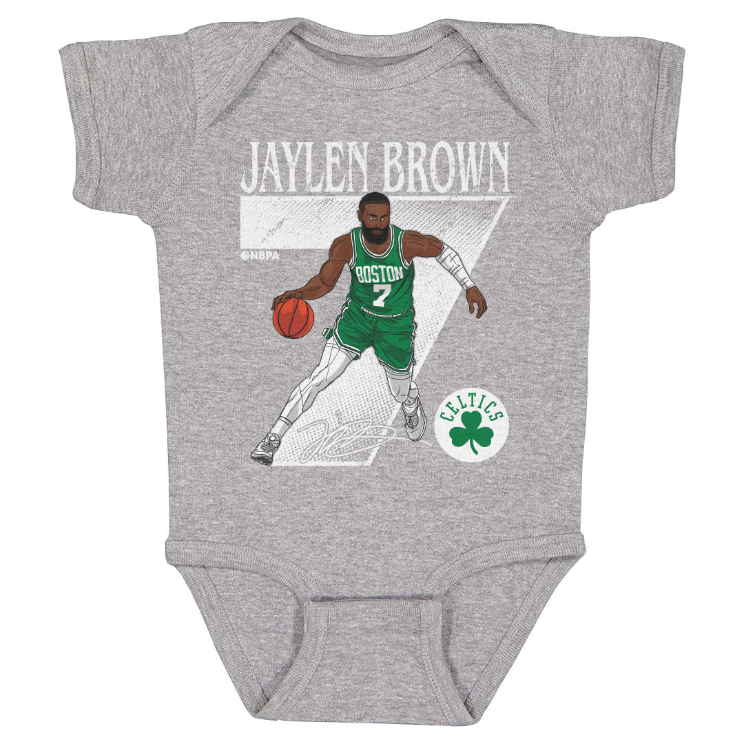 Jaylen Brown Boston Celtics Number WHT