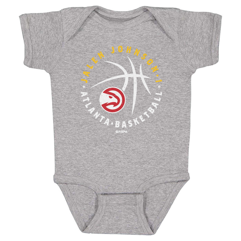 Jalen Johnson Atlanta Hawks Player Ball WHT