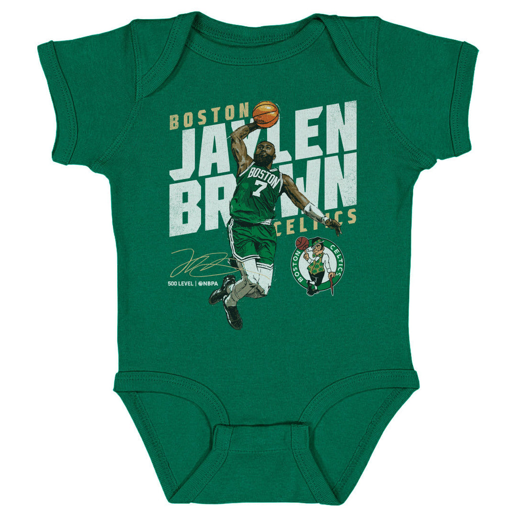 Jaylen Brown Boston Celtics Slant WHT