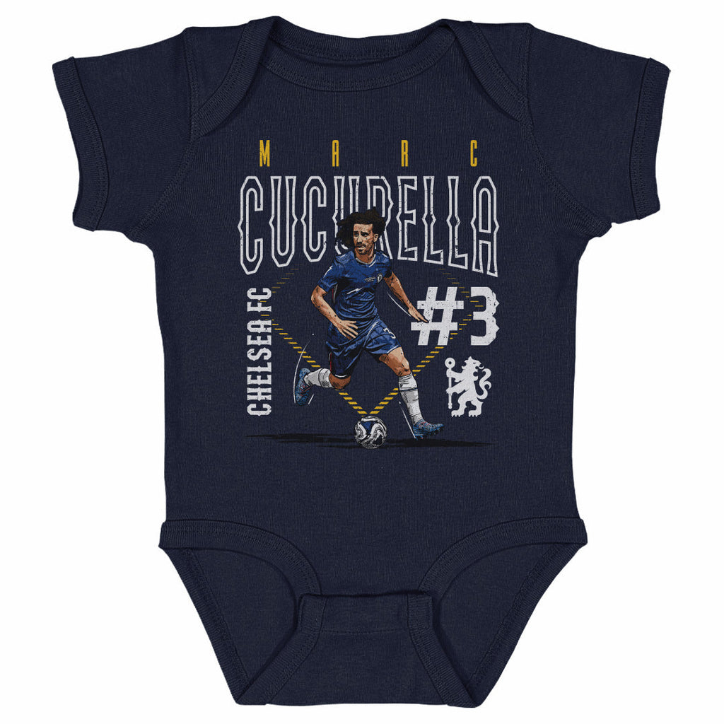 Marc Cucurella Chelsea FC Outline Number WHT