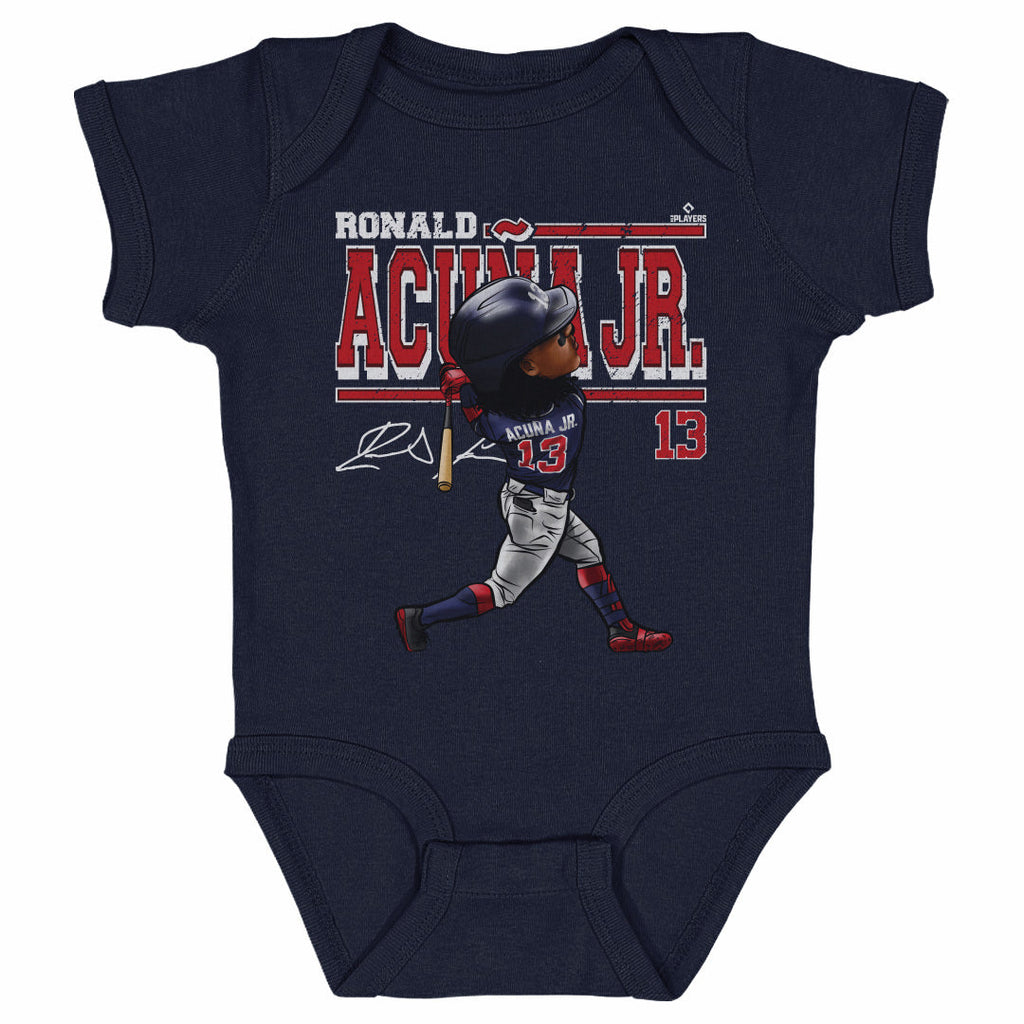 Ronald Acuna Jr. Cartoon WHT