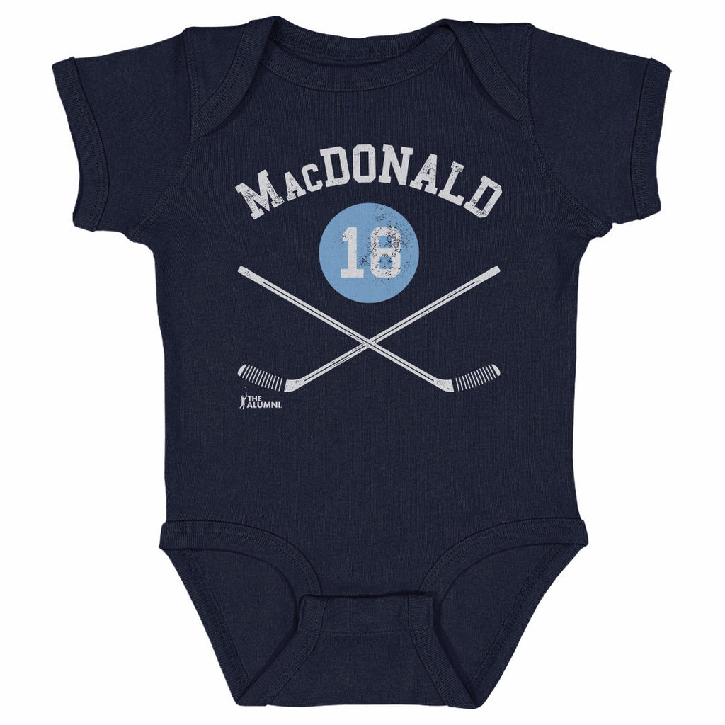 Lowell MacDonald Pittsburgh 18 Sticks WHT