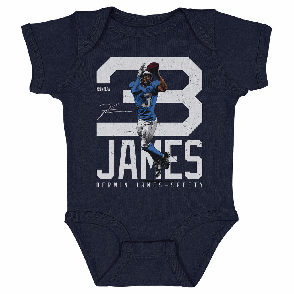 Derwin James Los Angeles C Bold Number WHT