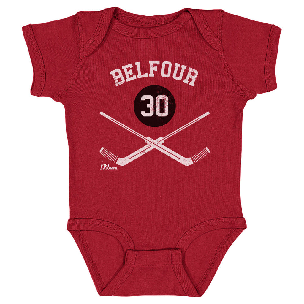 Ed Belfour Chicago 30 Goalie Sticks WHT