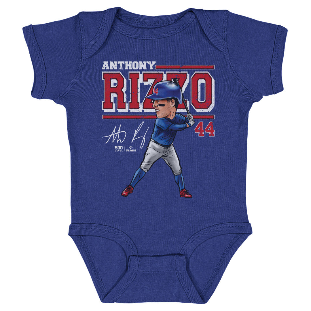 Anthony Rizzo Chicago C Cartoon WHT