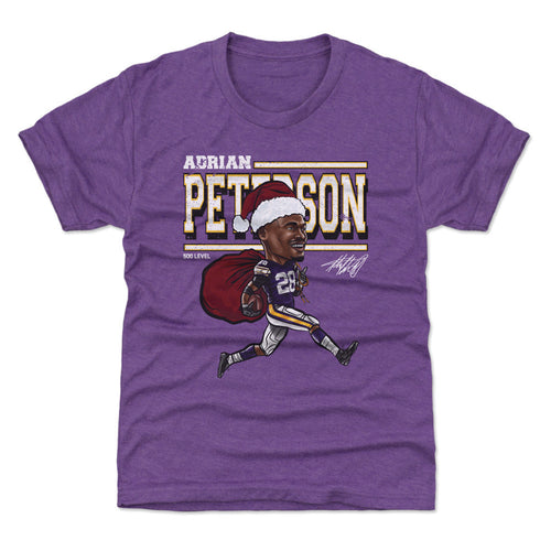 Adrian Peterson Minnesota Cartoon Santa Hat WHT