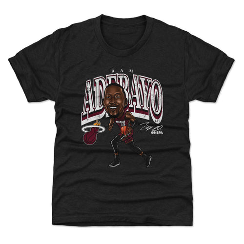 Bam Adebayo Miami Heat Cartoon WHT