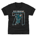 Macklin Celebrini San Jose Number Outline WHT